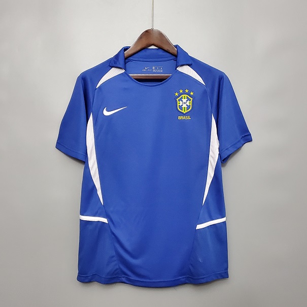 AAA Quality Brazil 2002 World Cup Away Soccer Jersey